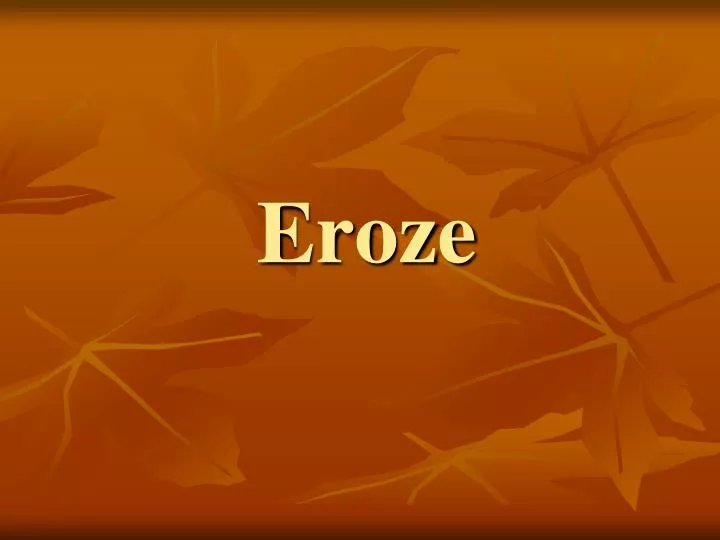 eroze