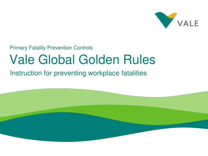 vale global golden rules