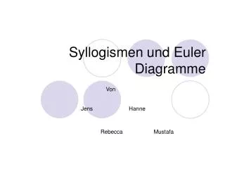 syllogismen und euler diagramme