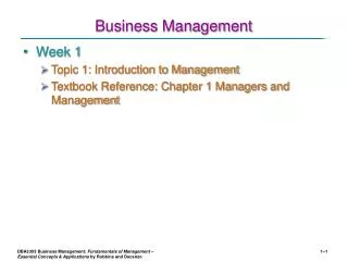 Business Management