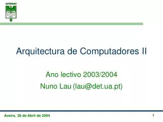 arquitectura de computadores ii