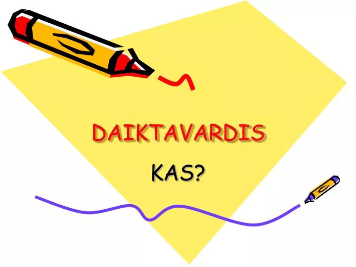 daiktavardis