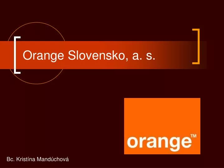 orange slovensko a s