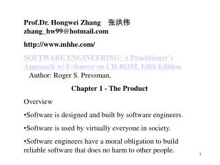 Prof.Dr. Hongwei Zhang ??? zhang_hw99@hotmail mhhe/