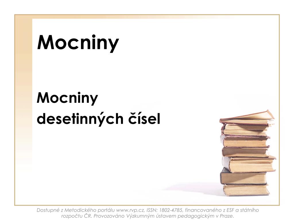 Mocniny - slide 1