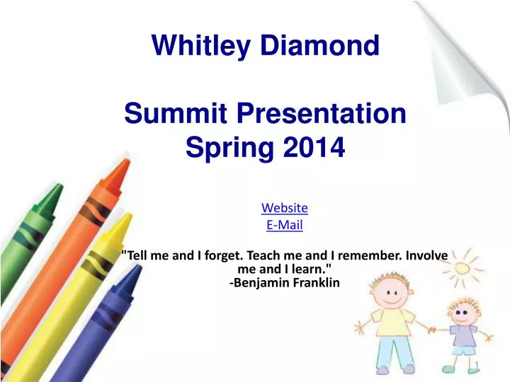 whitley diamond summit presentation spring 2014
