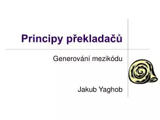 principy p eklada