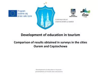 Development of education in tourism