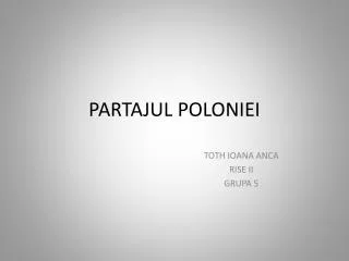 partajul poloniei