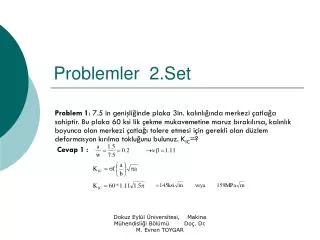 problemler 2 set
