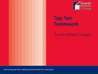 Top Ten Teamwork