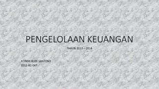 PPT - Pengelolaan Keuangan Daerah PowerPoint Presentation, Free ...