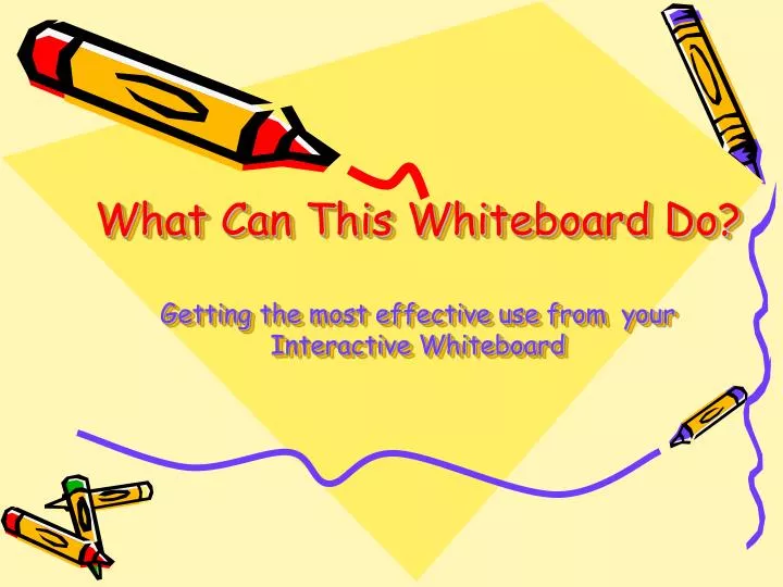 what can this whiteboard do getting the most effective use from your interactive whiteboard