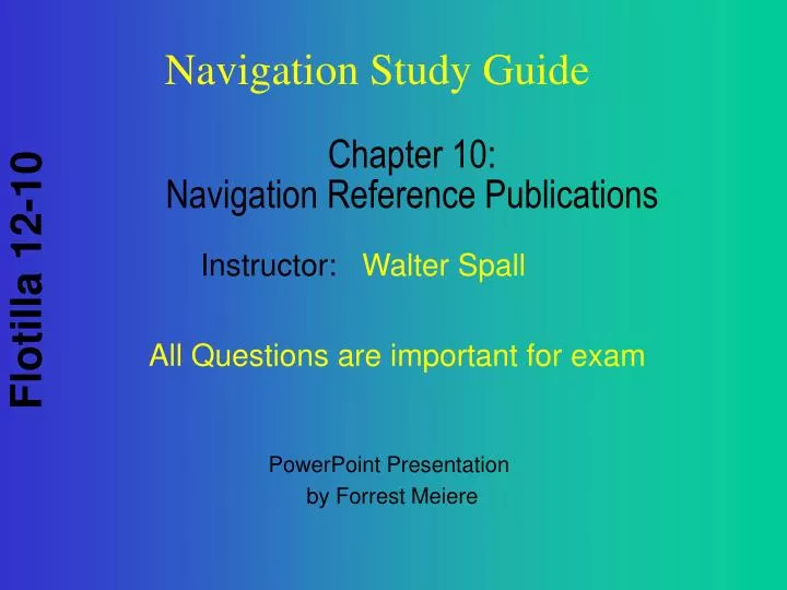 chapter 10 navigation reference publications