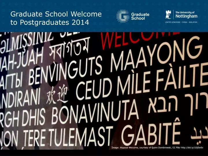 graduate school welcome to postgraduates 2014