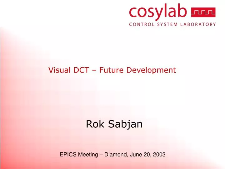 visual dct future development