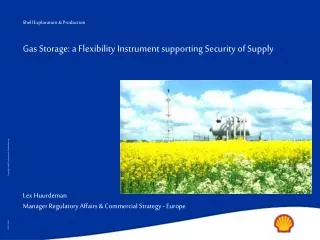 Gas Storage: a Flexibility Instrument supporting Security of Supply