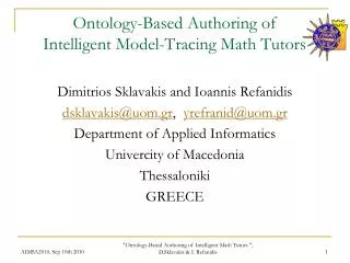 Ontology-Based Authoring of Intelligent Model-Tracing Math Tutors