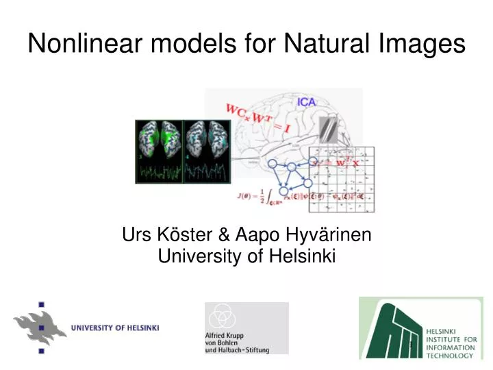 nonlinear models for natural images
