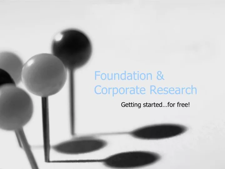foundation corporate research