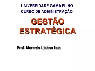 gest o estrat gica