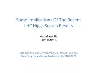 LHC Higgs searches ATLAS and CMS have performed searches for Higgs at the LHC with null results.