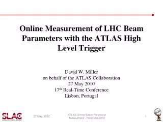Online Measurement of LHC Beam Parameters with the ATLAS High Level Trigger