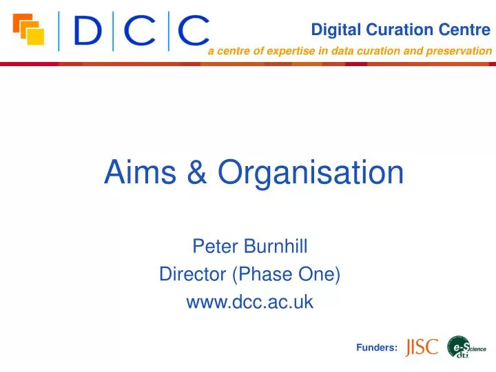 peter burnhill director phase one www dcc ac uk
