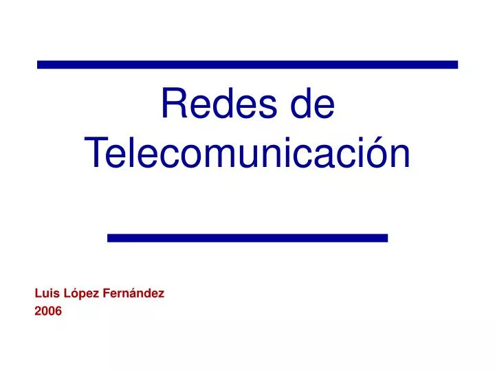 redes de telecomunicaci n