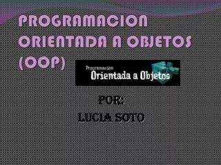 programacion orientada a objetos oop