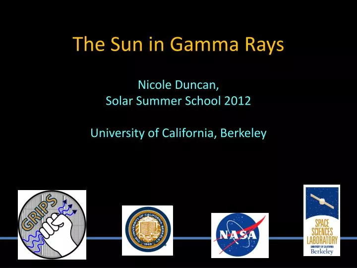 the sun in gamma rays