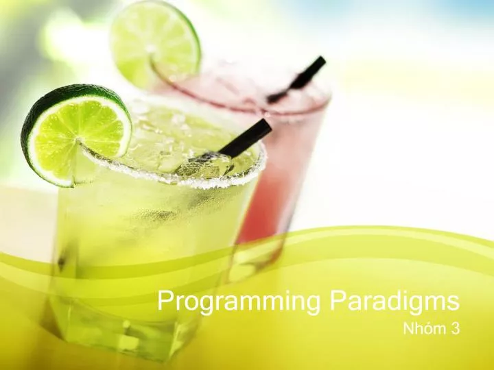 programming paradigms