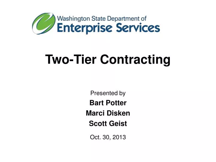 two tier contracting