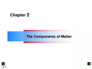 The Components of Matter