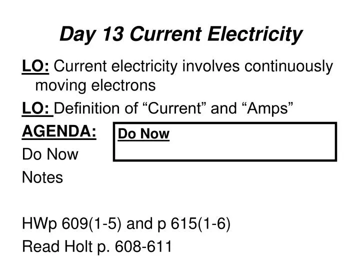 day 13 current electricity