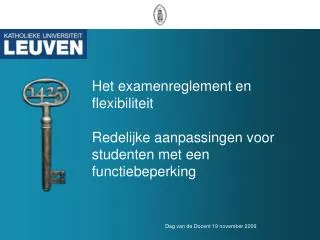 het examenreglement en flexibiliteit redelijke aanpassingen voor studenten met een functiebeperking