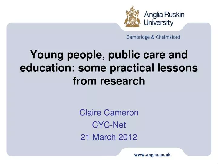 young people public care and education some practical lessons from research