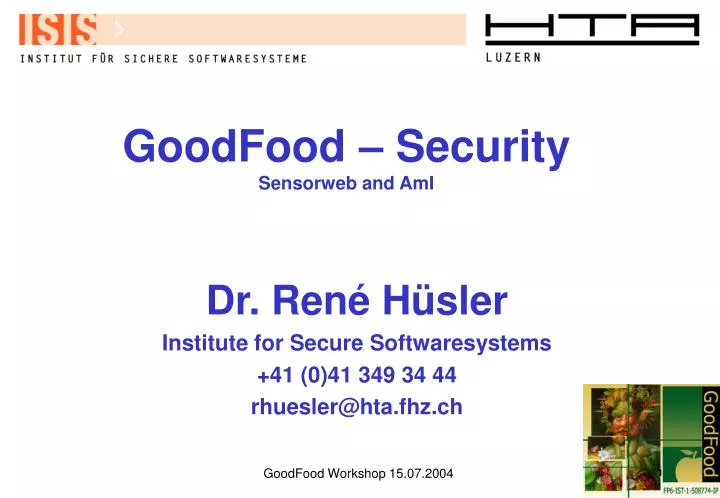 goodfood security sensorweb and ami