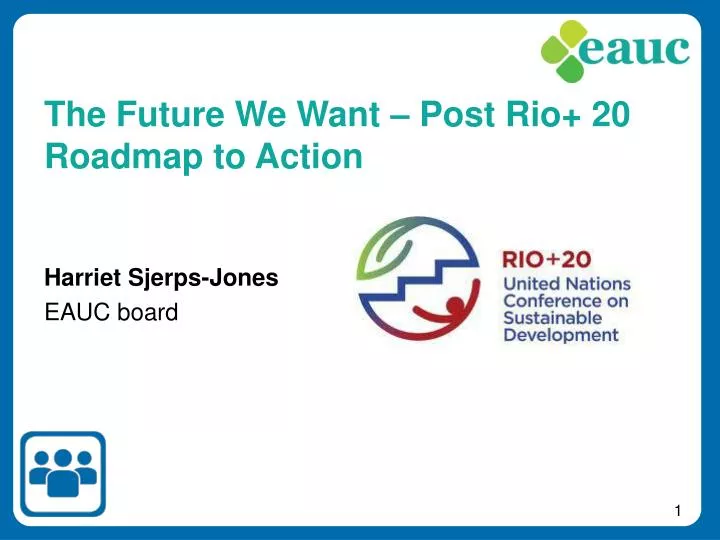 the future we want post rio 20 roadmap to action