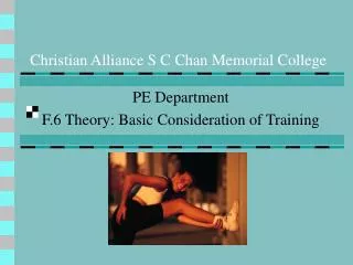 Christian Alliance S C Chan Memorial College