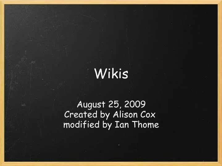 wikis