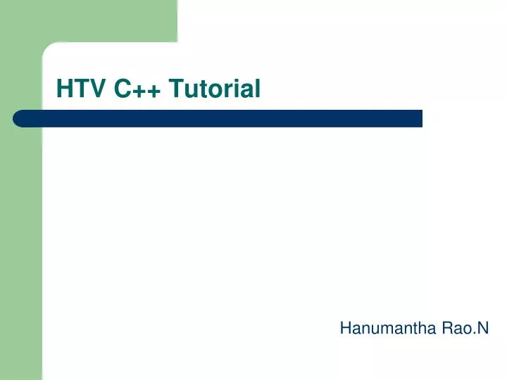 htv c tutorial