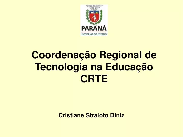 coordena o regional de tecnologia na educa o crte