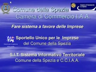 comune della spezia camera di commercio i a a