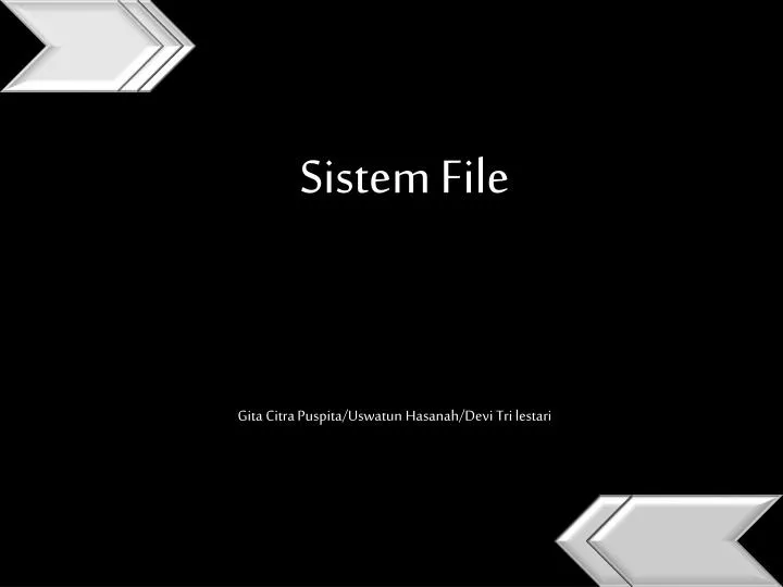 sistem file