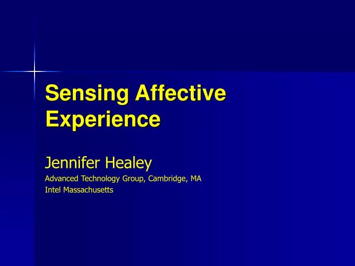sensing affective experience