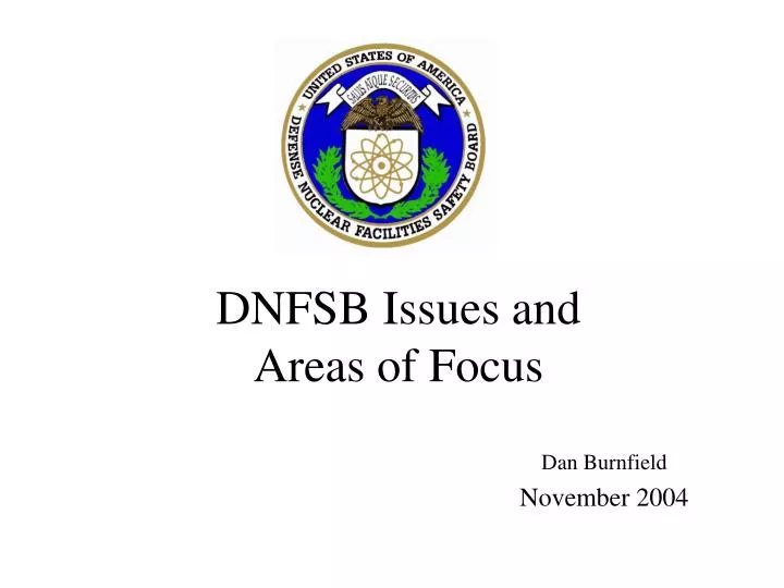 dnfsb issues and areas of focus