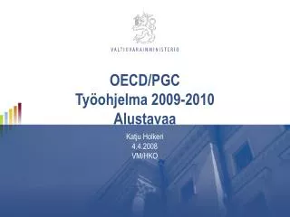 oecd pgc ty ohjelma 2009 2010 alustavaa