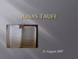JONAS TAUFE