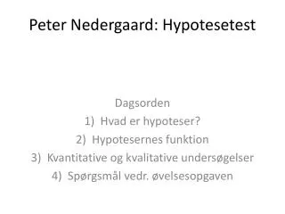 peter nedergaard hypotesetest